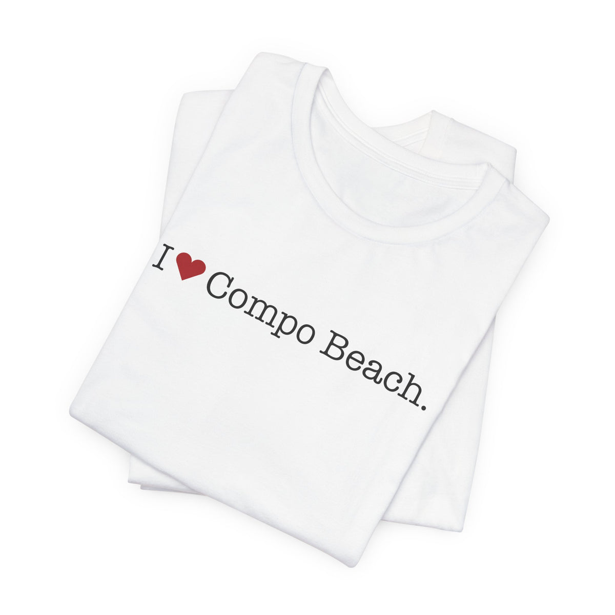 I Heart Compo Beach. Unisex Jersey Short Sleeve T-Shirt