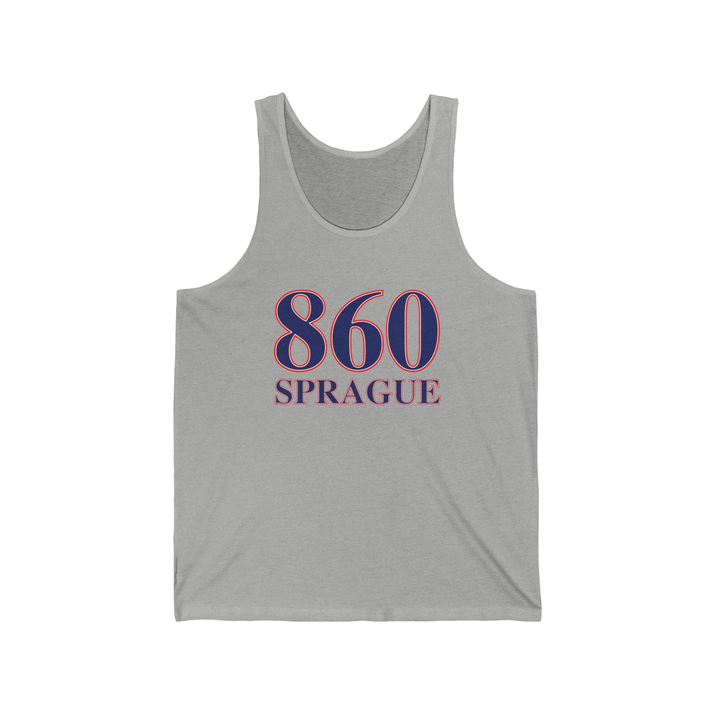 860 Sprague Red White & Blue Unisex Jersey Tank Top