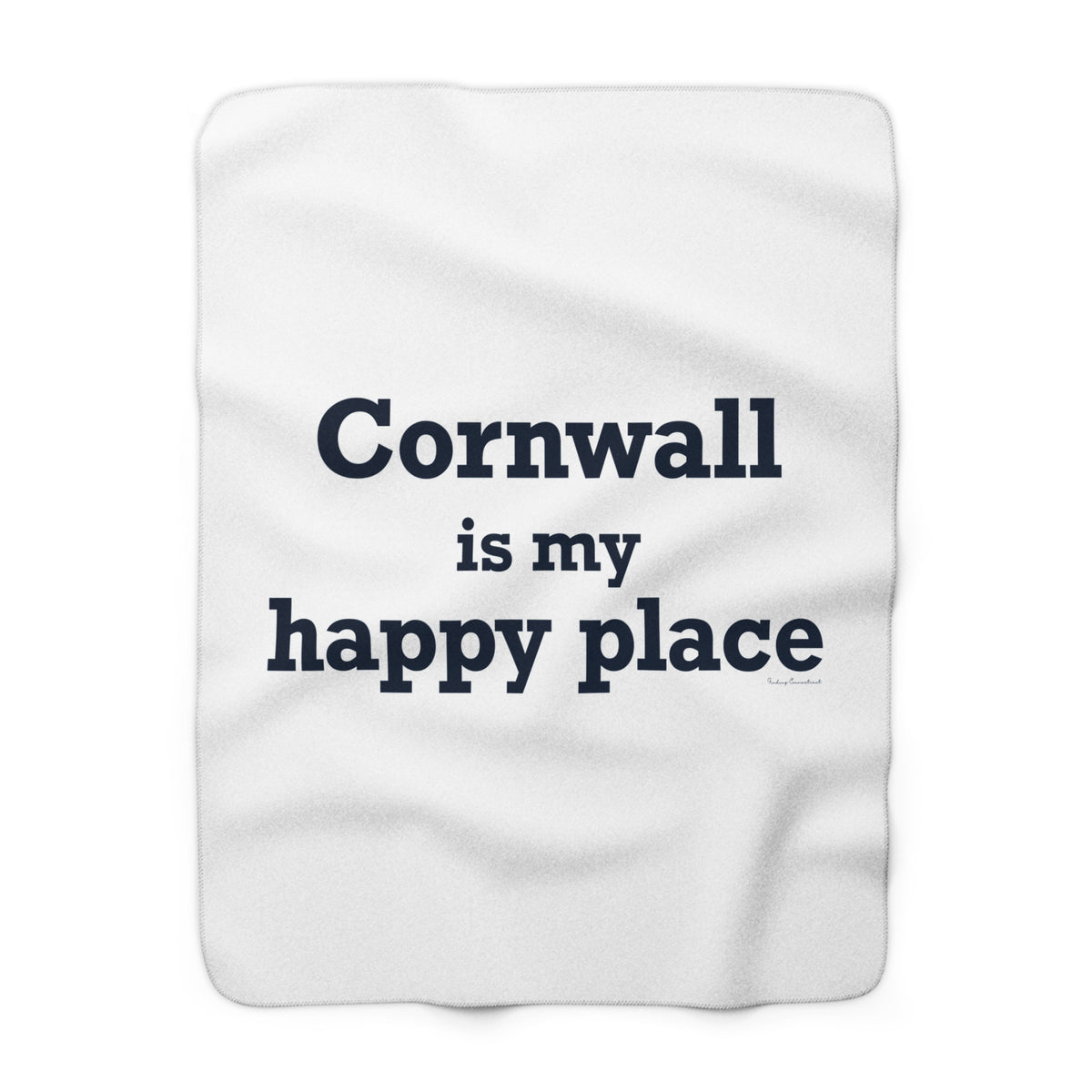 Cornwall is My Happy Place Sherpa Fleece Blanket