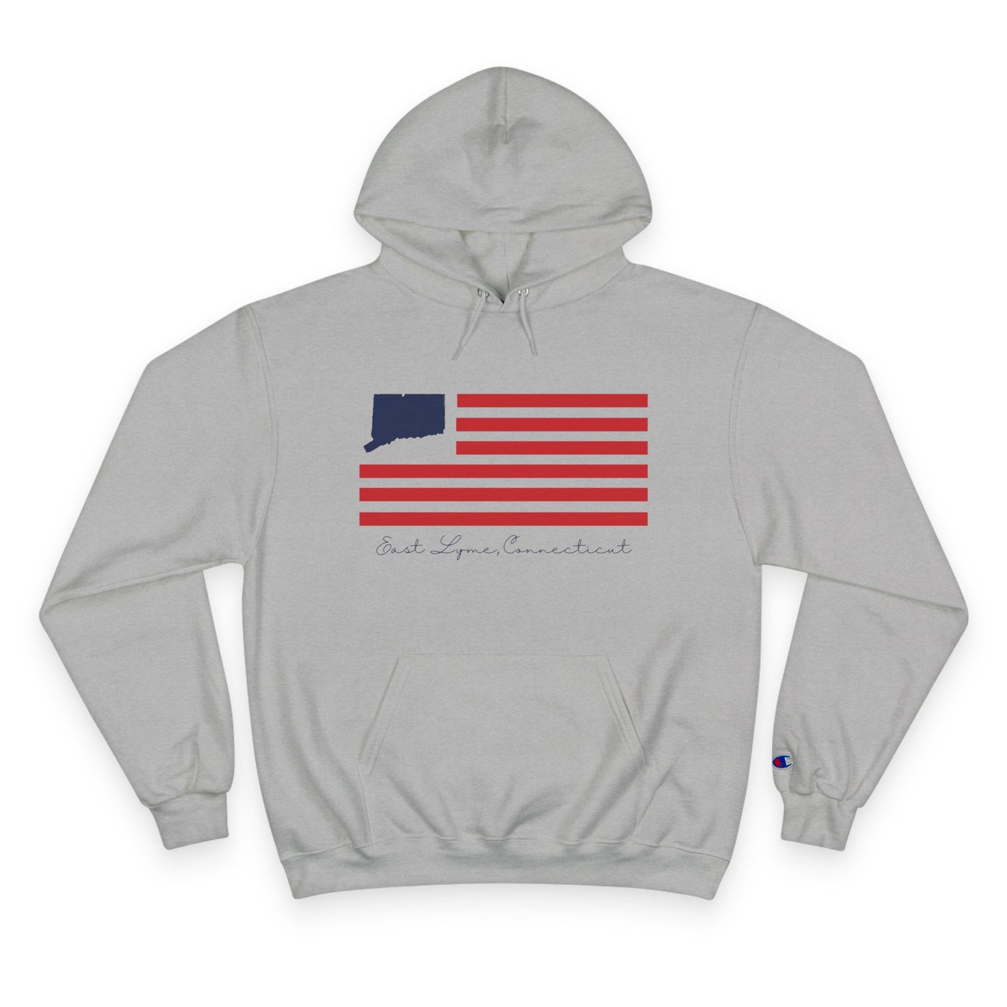 East Lyme Connecticut FlagChampion Hoodie