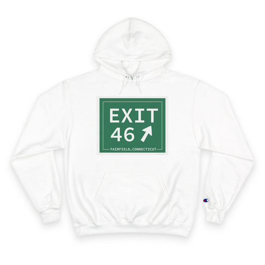 Vintage Exit 46 Merritt Parkway Sign Champion Hoodie