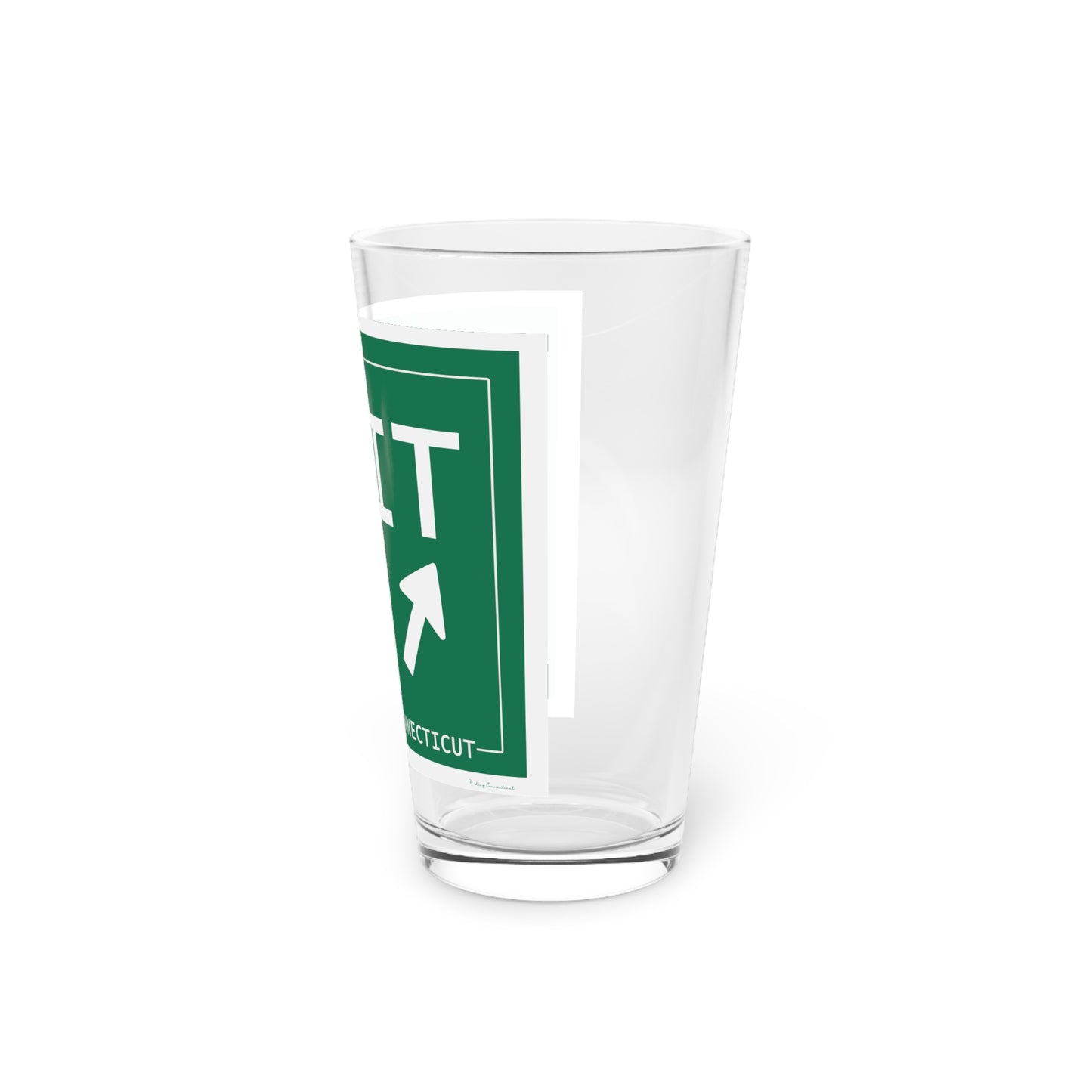 Vintage Exit 64 WCP Sign Pint Glass, 16oz
