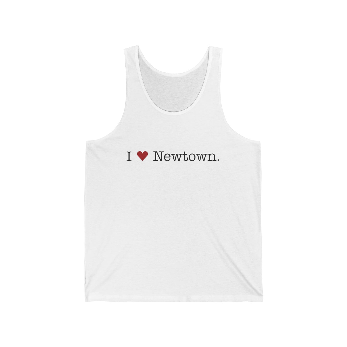 I Heart Newtown. Unisex Jersey Tank Top