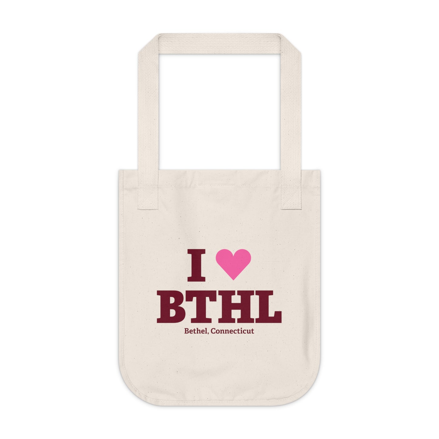 I Heart BTHL Organic Canvas Tote Bag