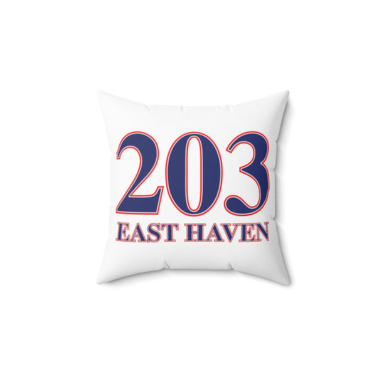 203 East Haven Red White & BlueSpun Polyester Square Pillow