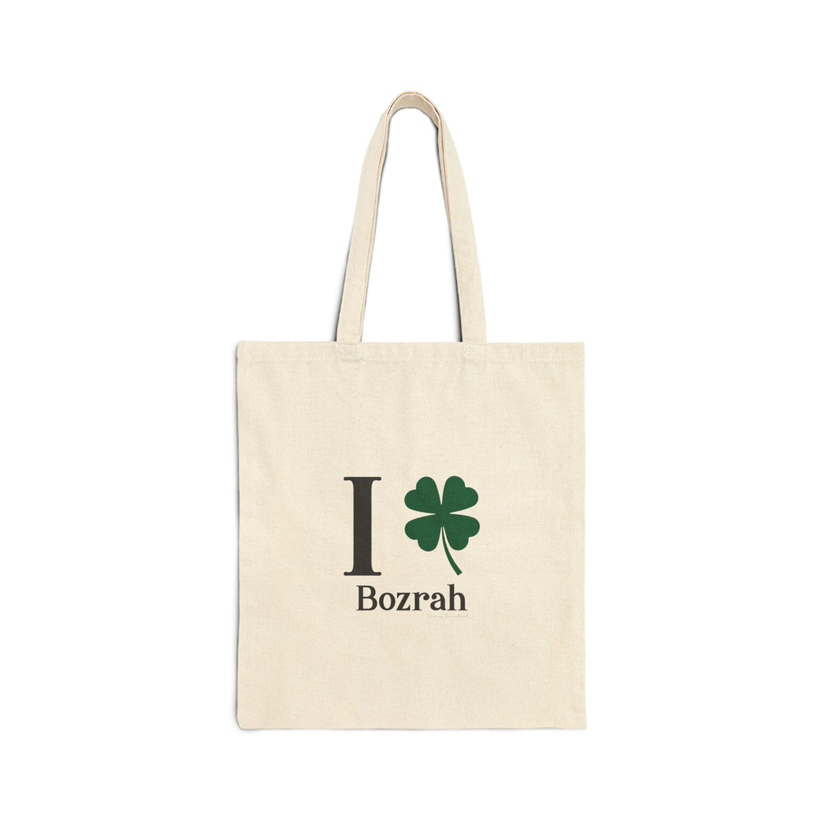 I Clover Bozrah Cotton Canvas Tote Bag