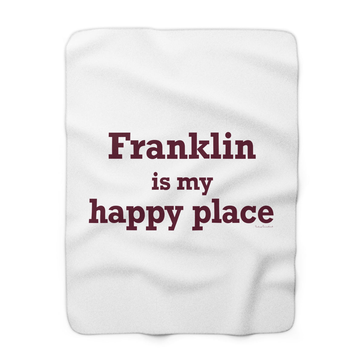 Franklin is My Happy Place Fleece Blanket