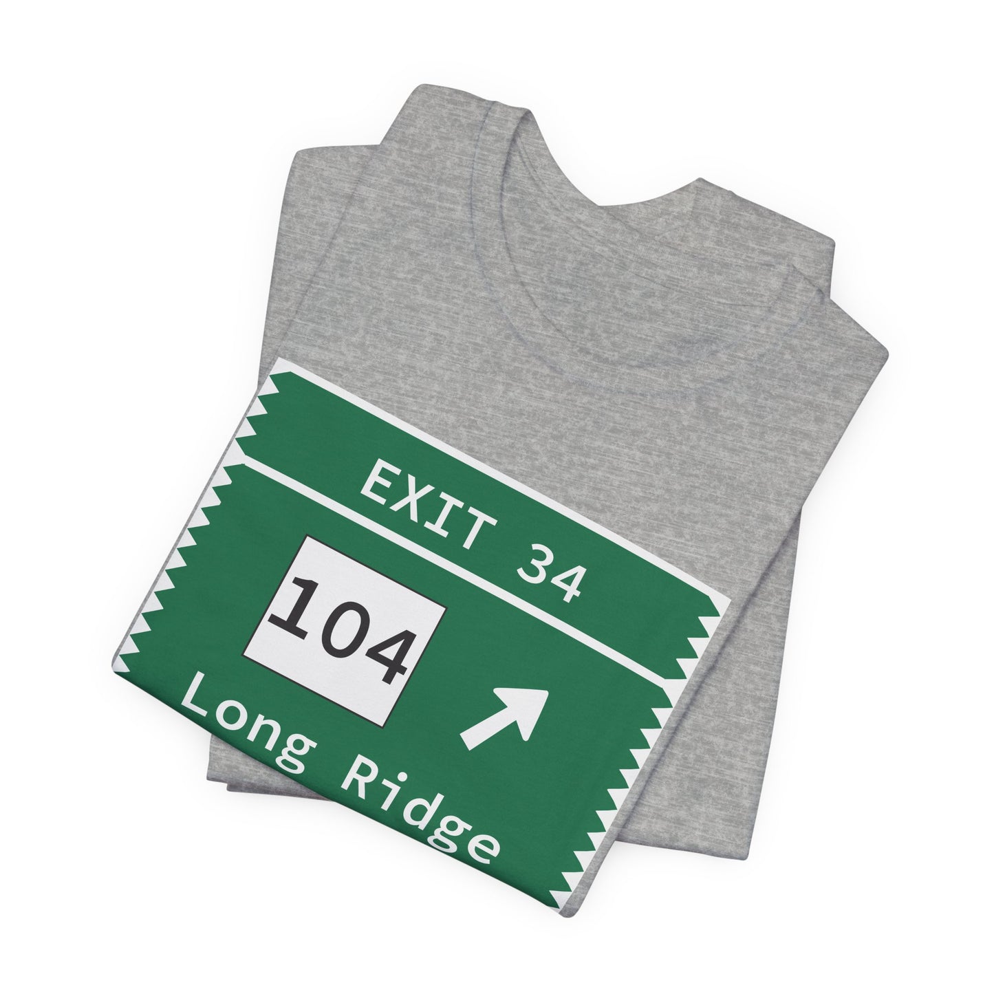 Vintage Merritt Parkway Exit 34 Sign Unisex Jersey Short Sleeve T-Shirt