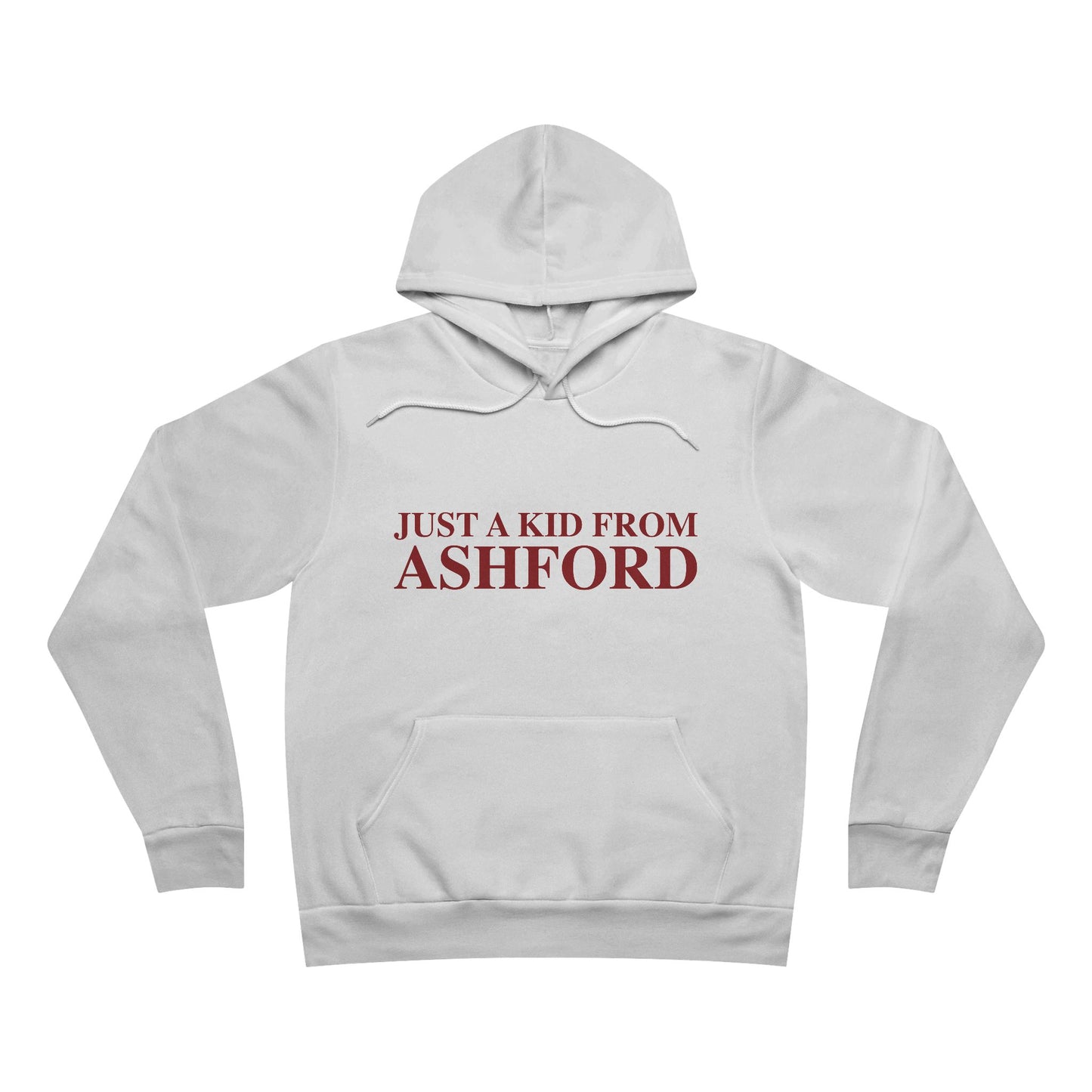 Just a kid from Ashford Unisex Sponge Fleece Pullover Hoodie