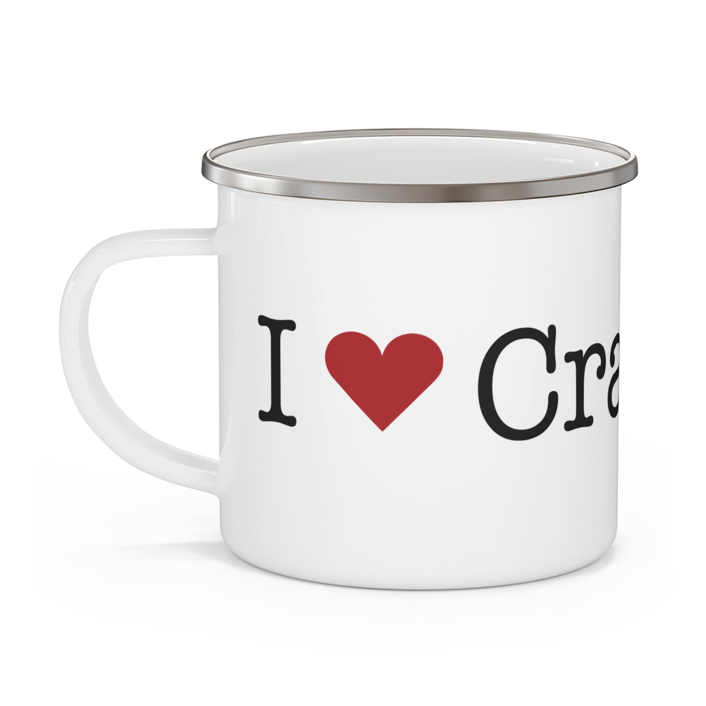 I Heart Cranbury. Enamel Camping Mug
