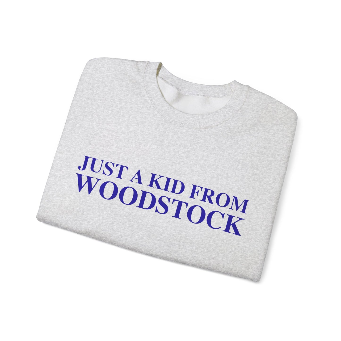 Just a kid from Woodstock Unisex Heavy Blend™ Crewneck Sweatshirt
