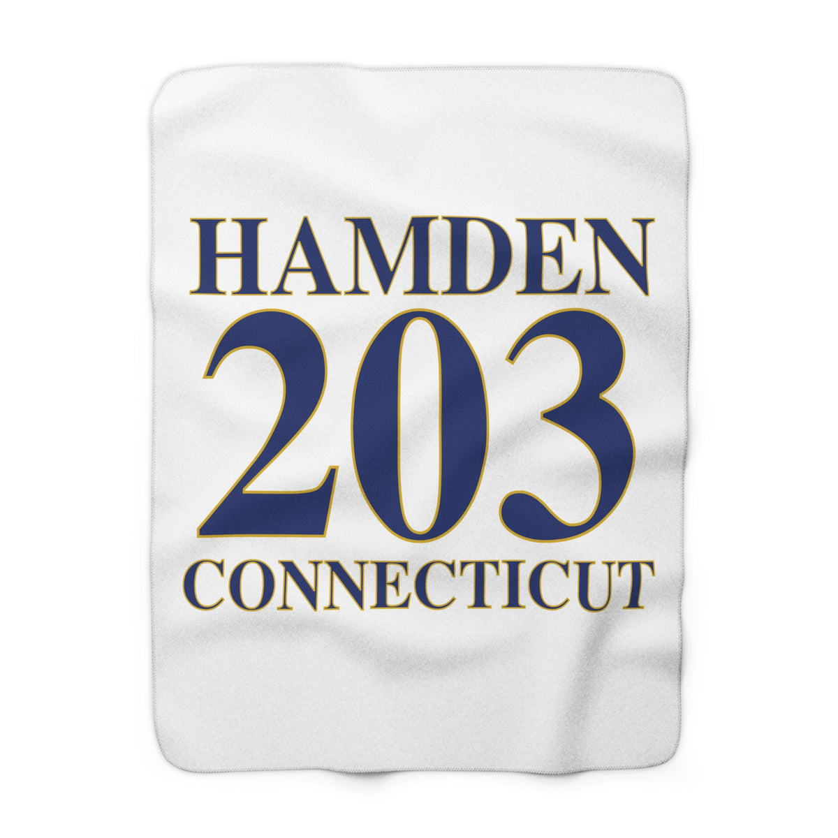 Hamden 203 Connecticut Sherpa Fleece Blanket