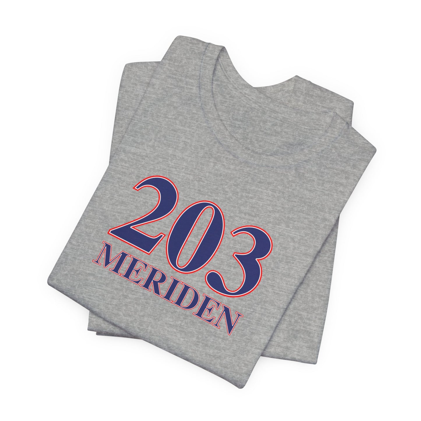 203 Meriden Red, White & Blue Unisex Jersey Short Sleeve T-Shirt