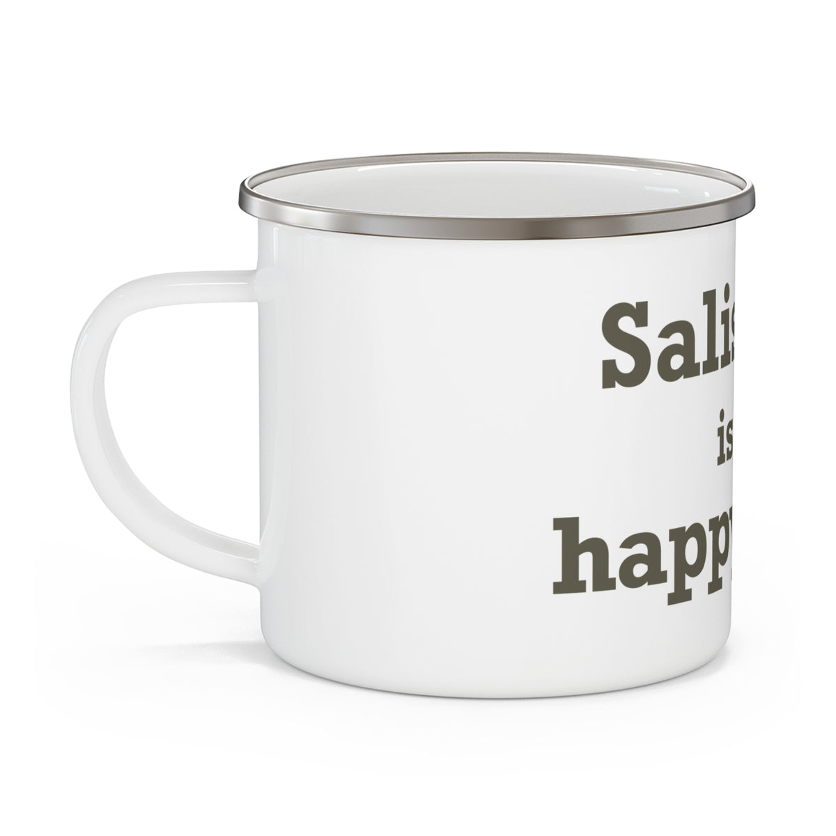 Salisbury is My Happy Place Enamel Camping Mug