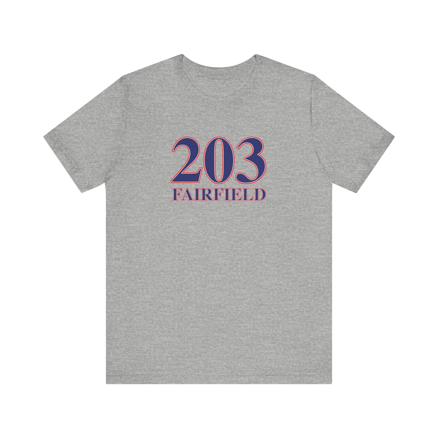 203 Fairfield Red, White & Blue Unisex Jersey Short Sleeve T-Shirt