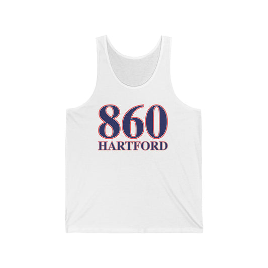 860 Hartford Red White & Blue Unisex Jersey Tank Top