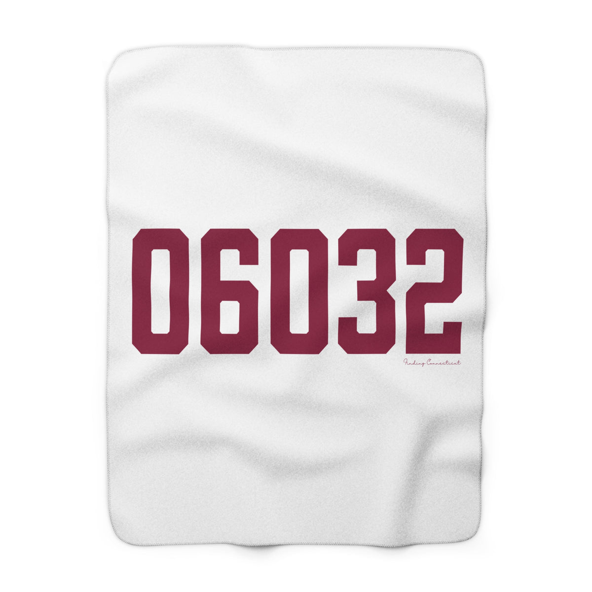 06032 Farmington Connecticut Zip Code Sherpa Fleece Blanket