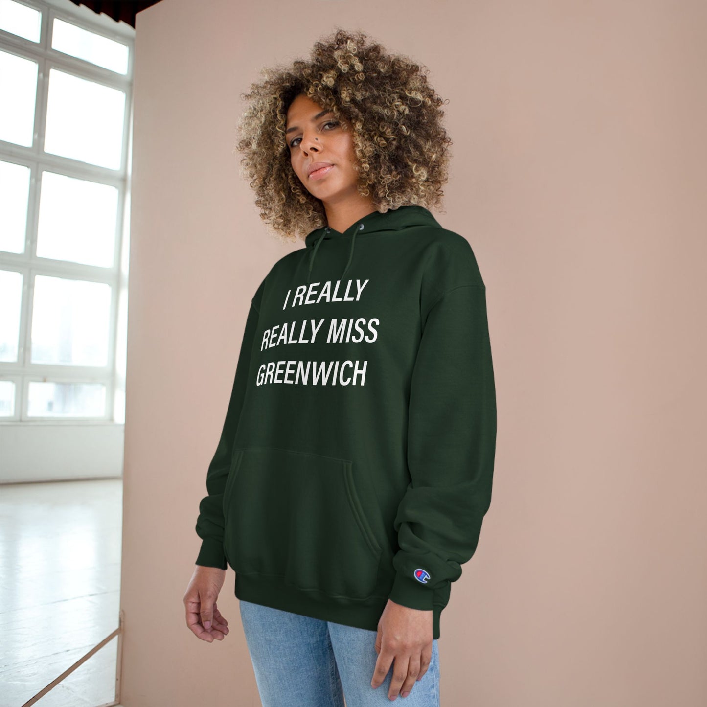 I Really Really Miss Greenwich Champion Hoodie