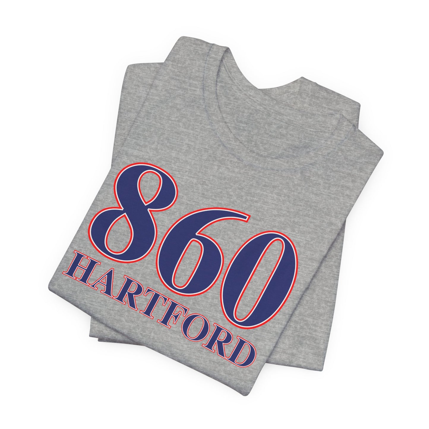 860 Hartford Red White & Blue Unisex Jersey Short Sleeve T-Shirt