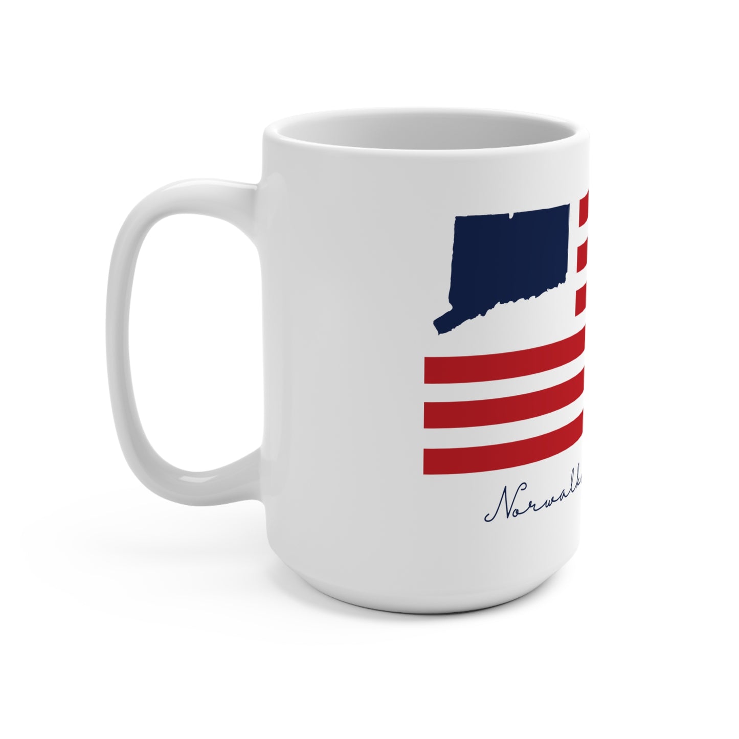 Norwalk Connecticut Flag  Mug 15oz