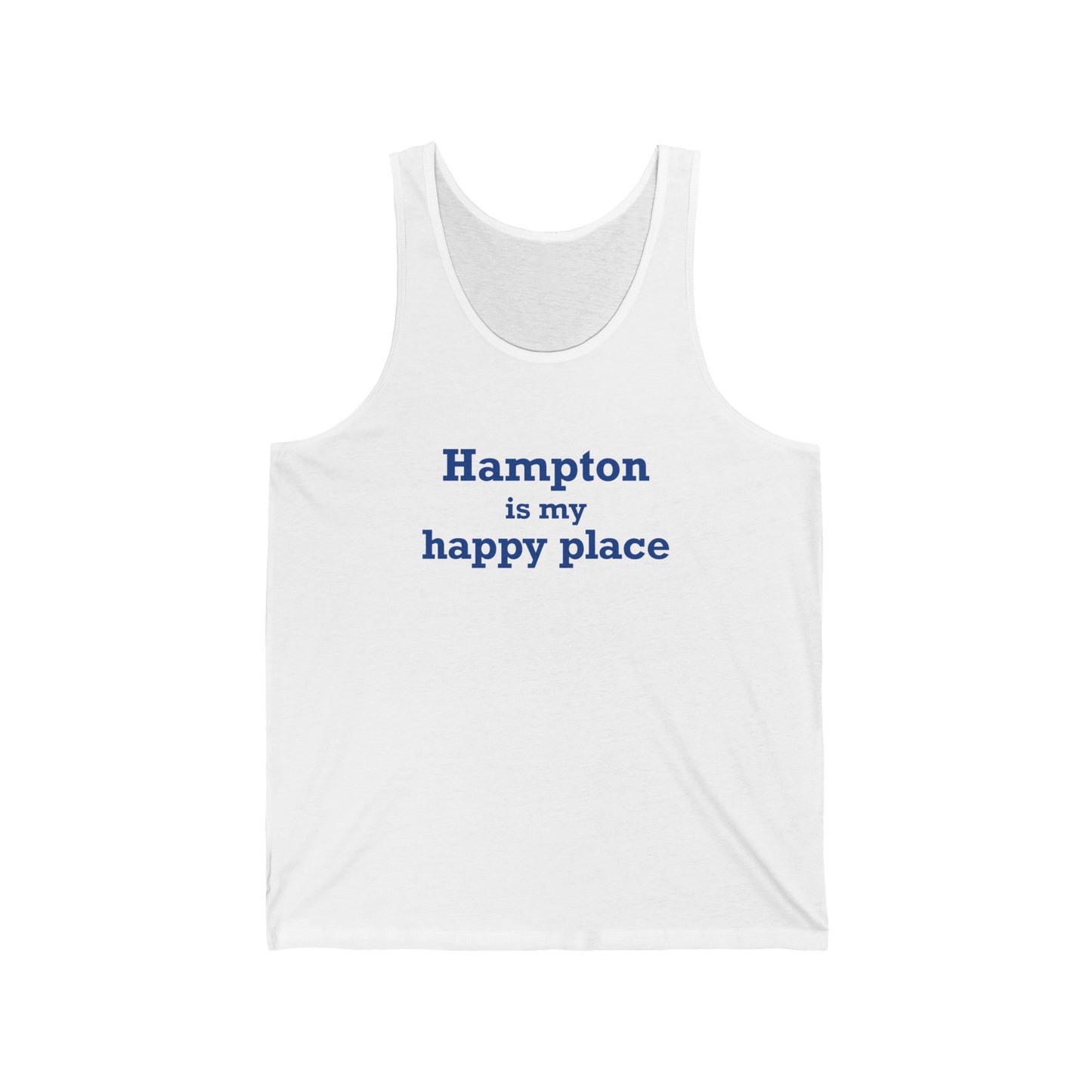 Hampton is My Happy Place Unisex Jersey Tank Top