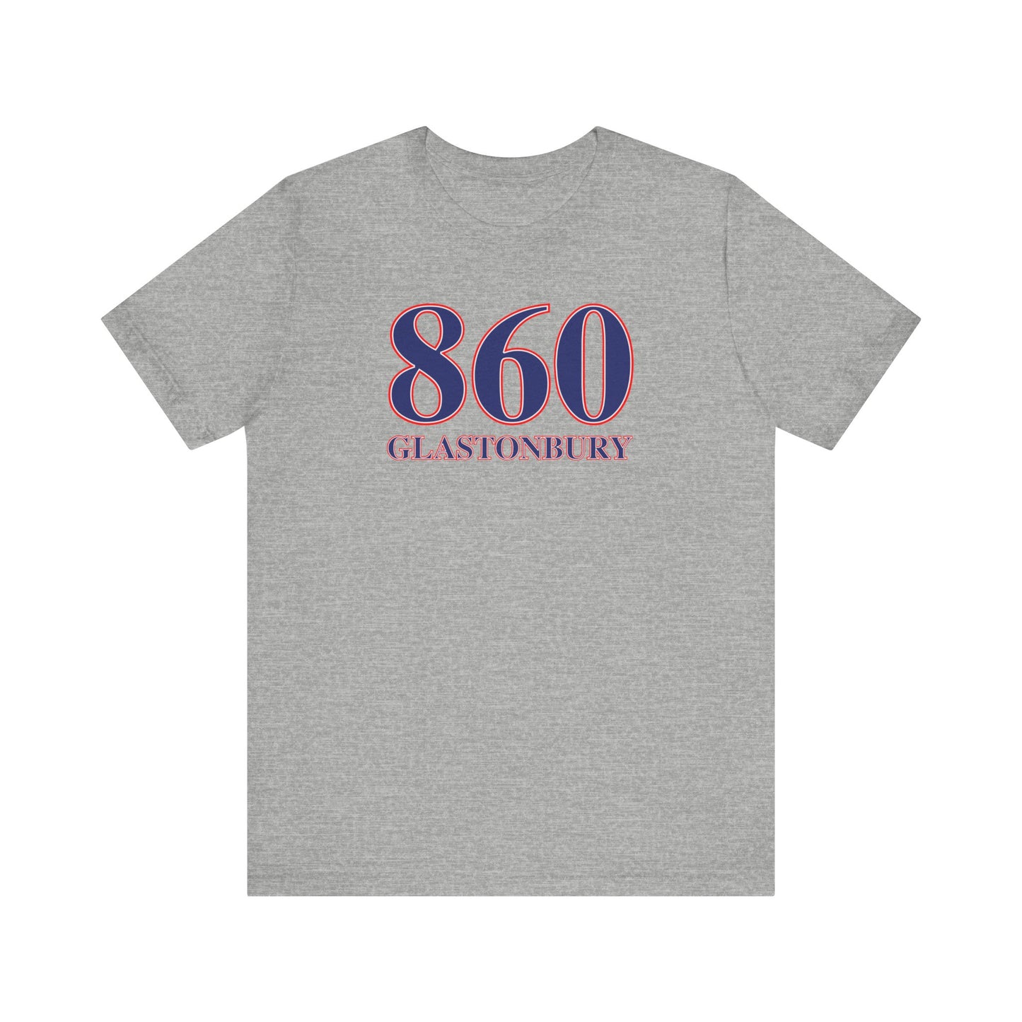 860 Glastonbury Red White & Blue Unisex Jersey Short Sleeve T-Shirt