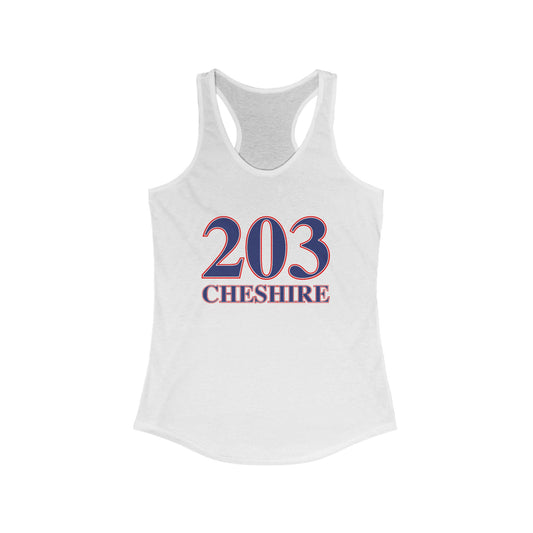 203 Cheshire Red White & Blue Women's Ideal Racerback Tank Top
