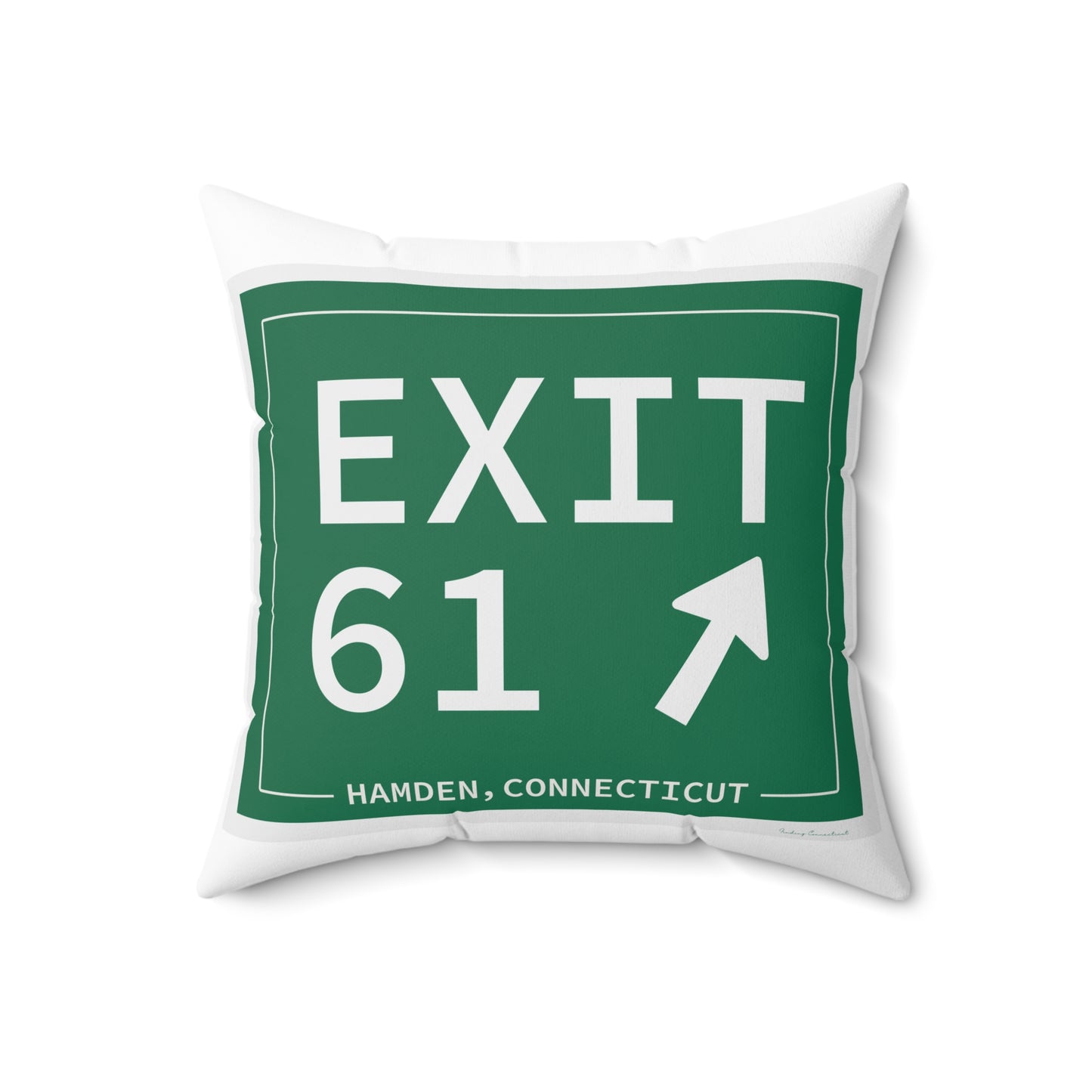 Vintage Exit 61 WCP Sign Spun Polyester Square Pillow