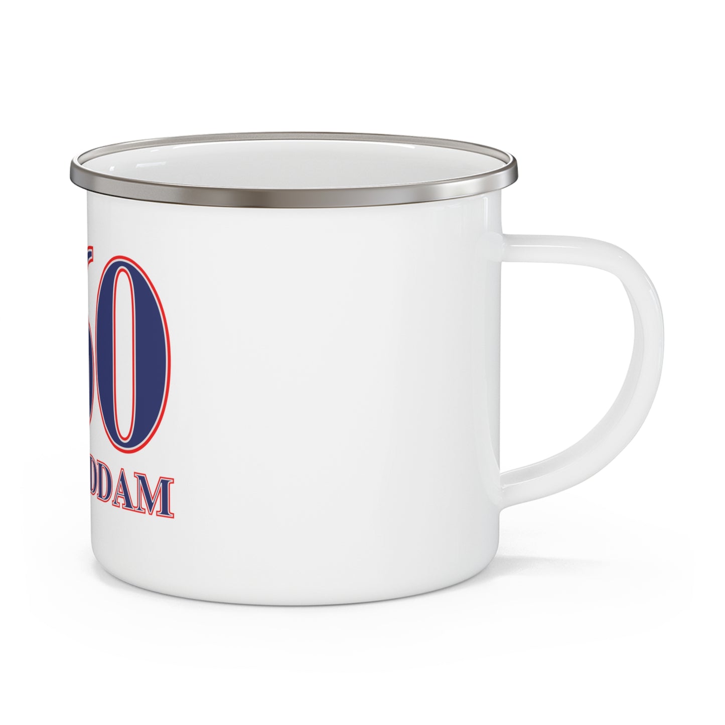 860 East Haddam Red, White & Blue Enamel Camping Mug