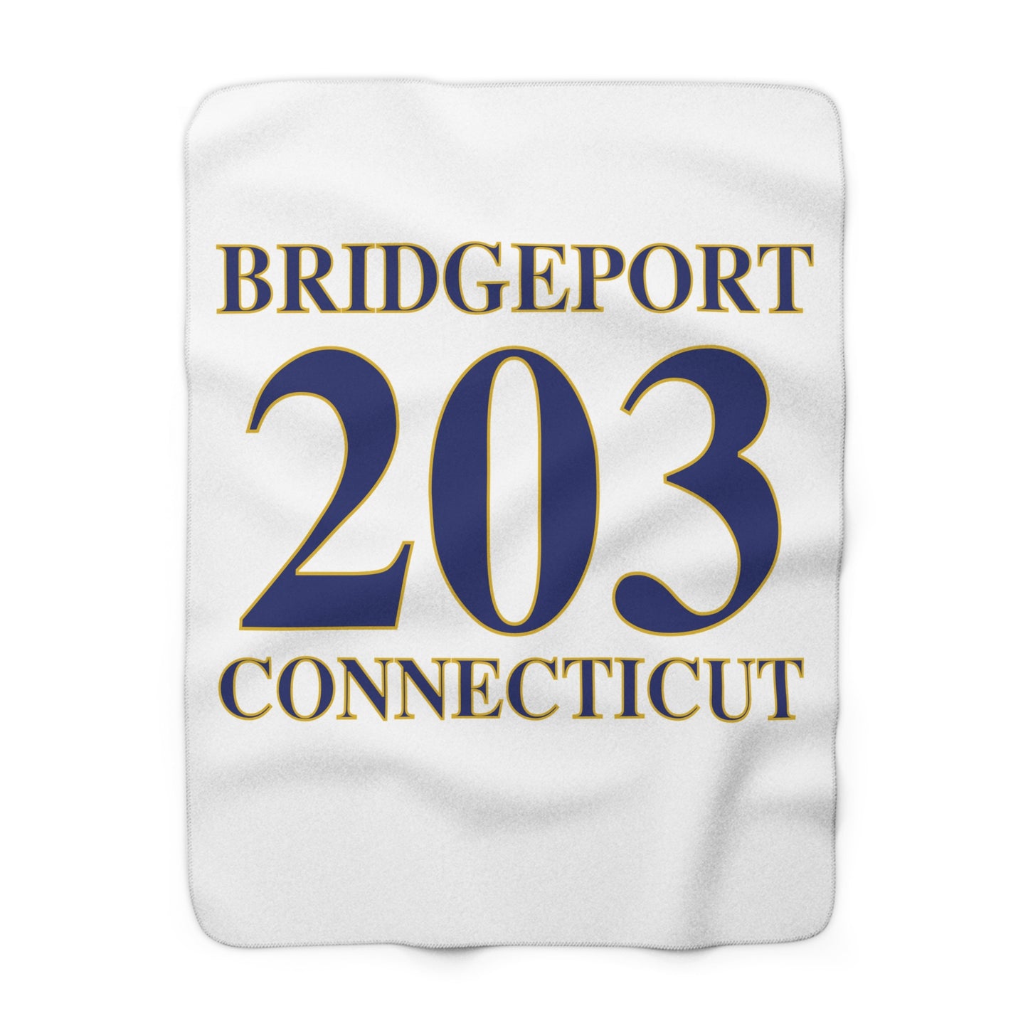 Bridgeport 203 Connecticut Sherpa Fleece Blanket