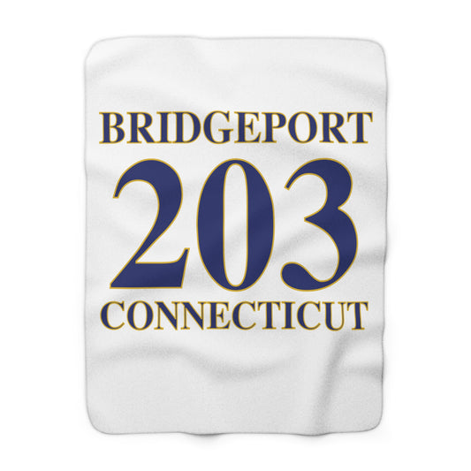 Bridgeport 203 Connecticut Sherpa Fleece Blanket
