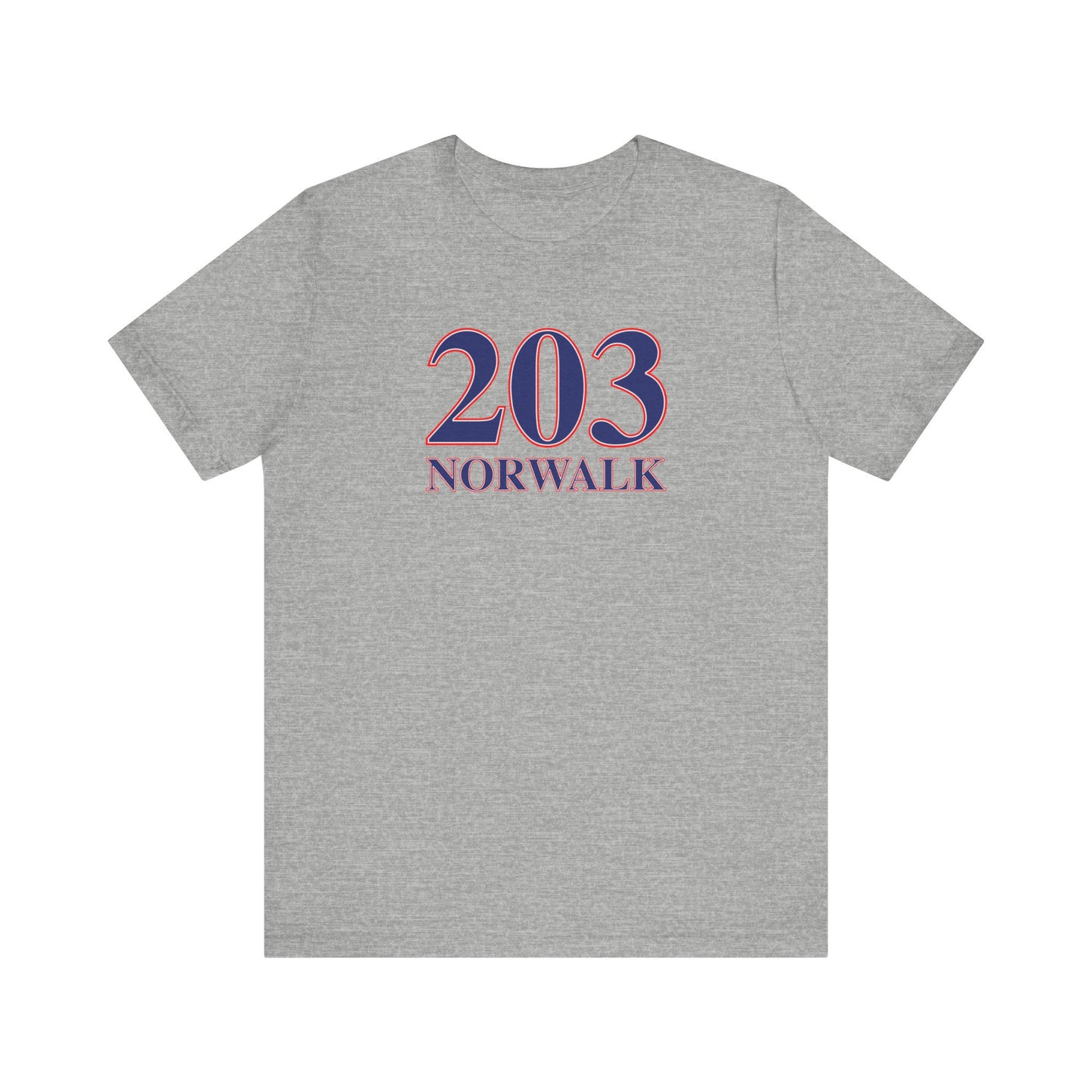 203 Norwalk Red, White & Blue Unisex Jersey Short Sleeve T-Shirt