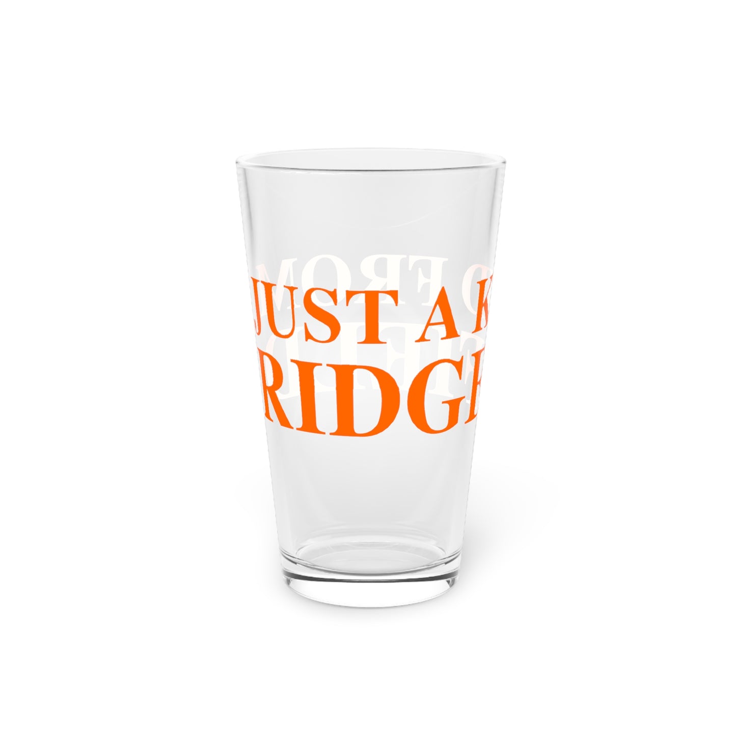 Just a kid from Ridgefield Pint Glass, 16oz