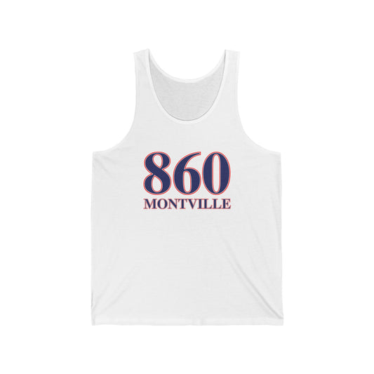 860 Montville Red White & Blue Unisex Jersey Tank Top