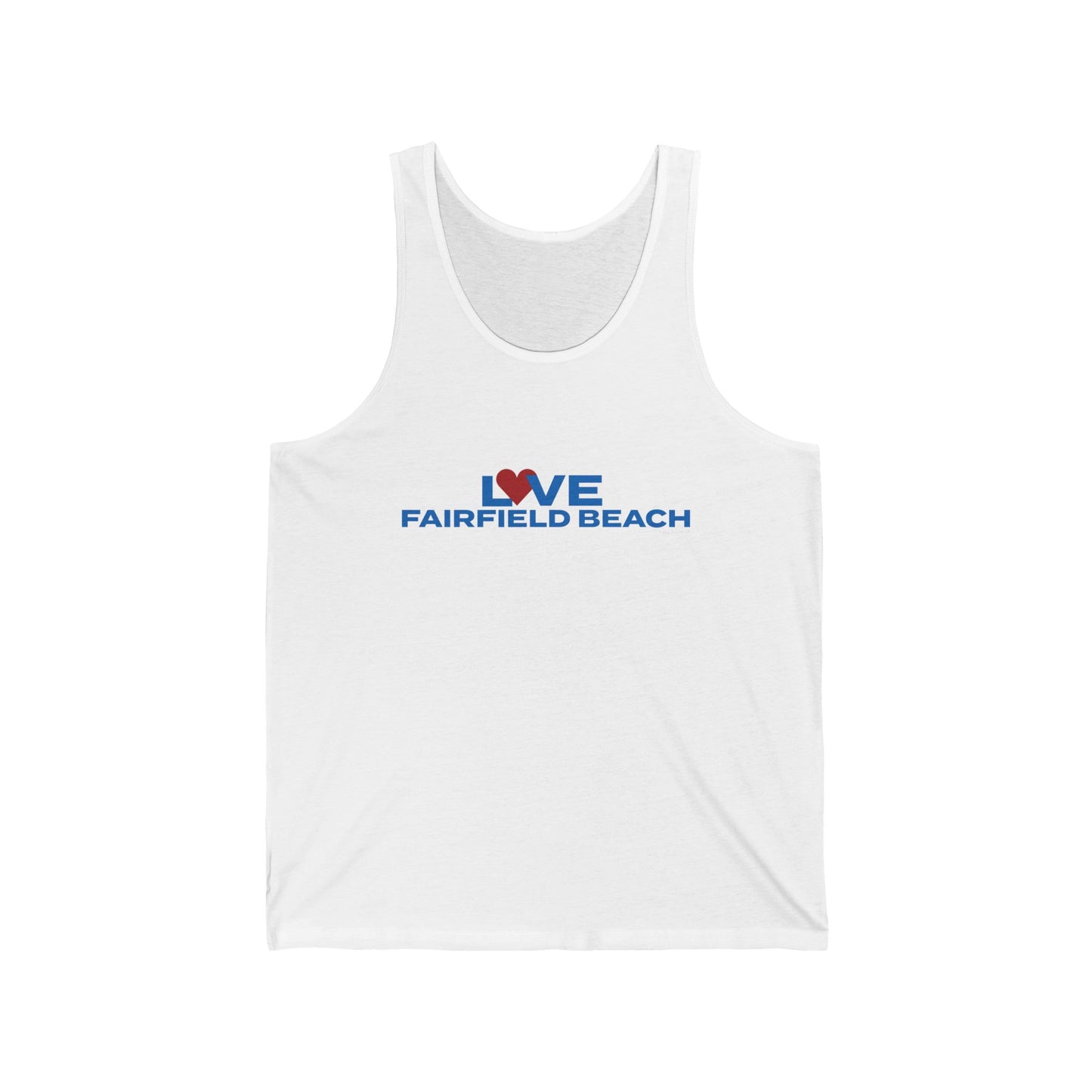 Love Fairfield Beach Unisex Jersey Tank Top