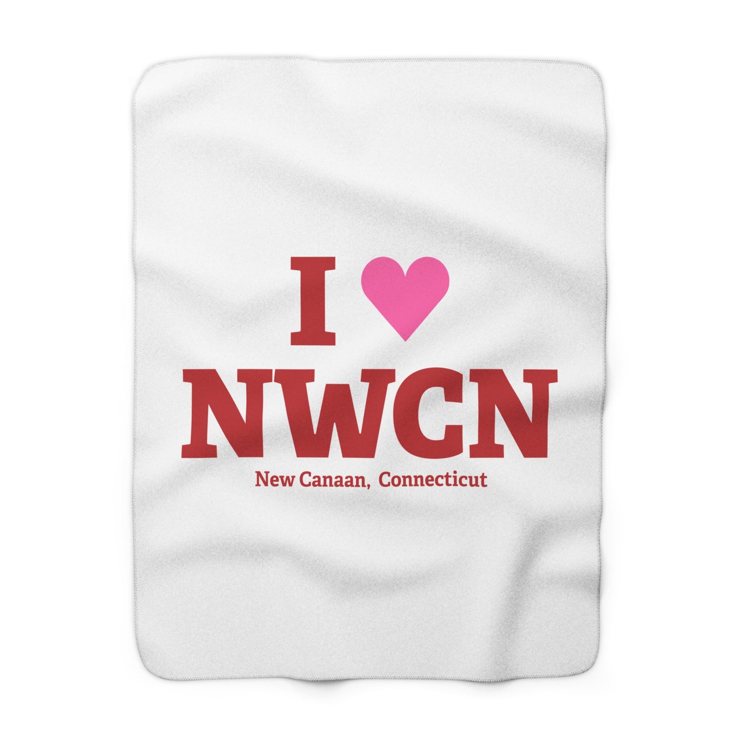 I Heart NWCN Sherpa Fleece Blanket