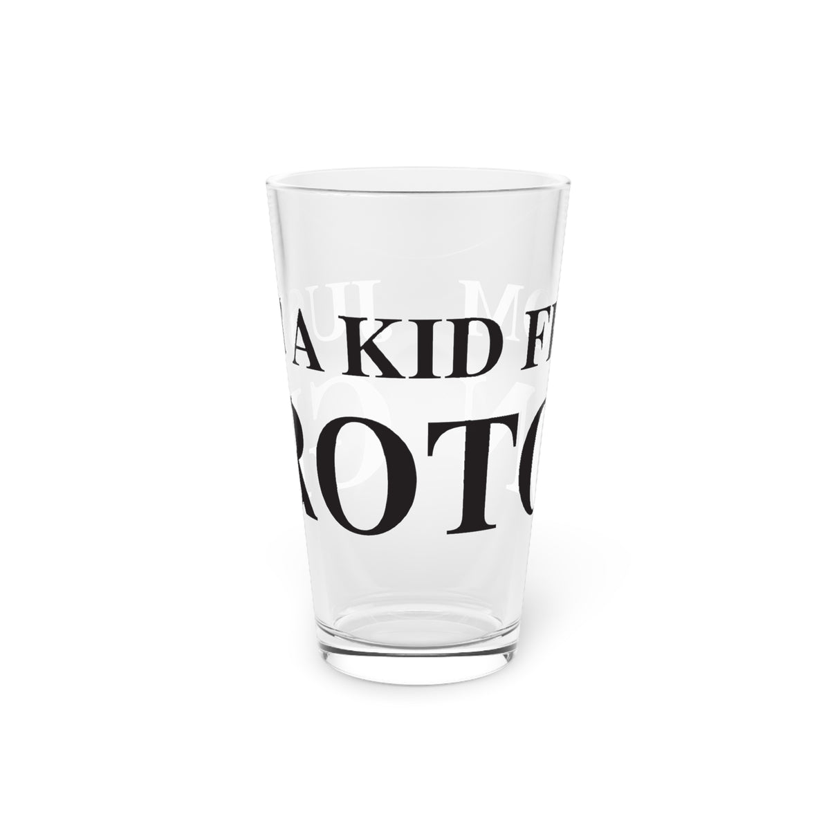 Just a kid from Groton Pint Glass, 16oz