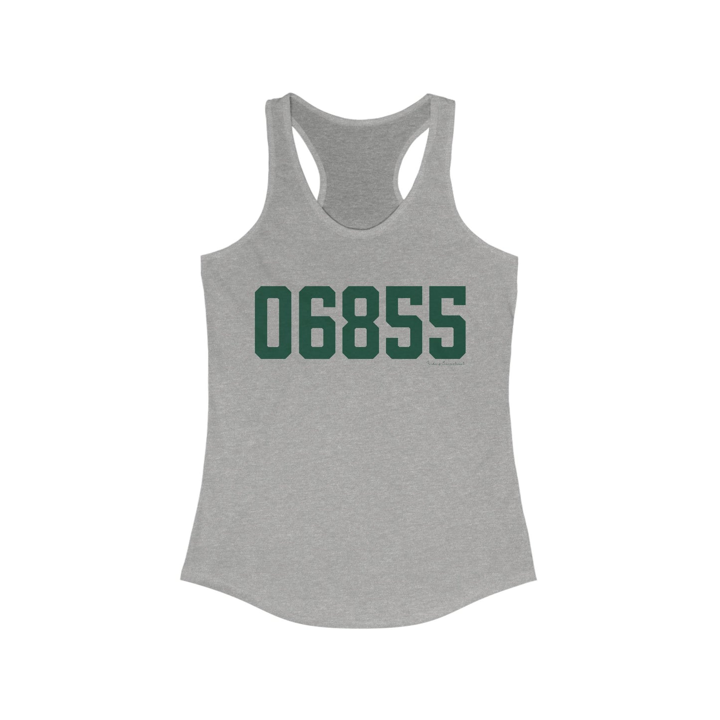 06855 Norwalk Connecticut Zip Code Women's Ideal Racerback Tank Top