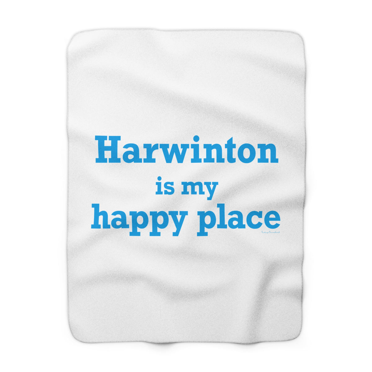 Harwinton is My Happy Place Sherpa Fleece Blanket
