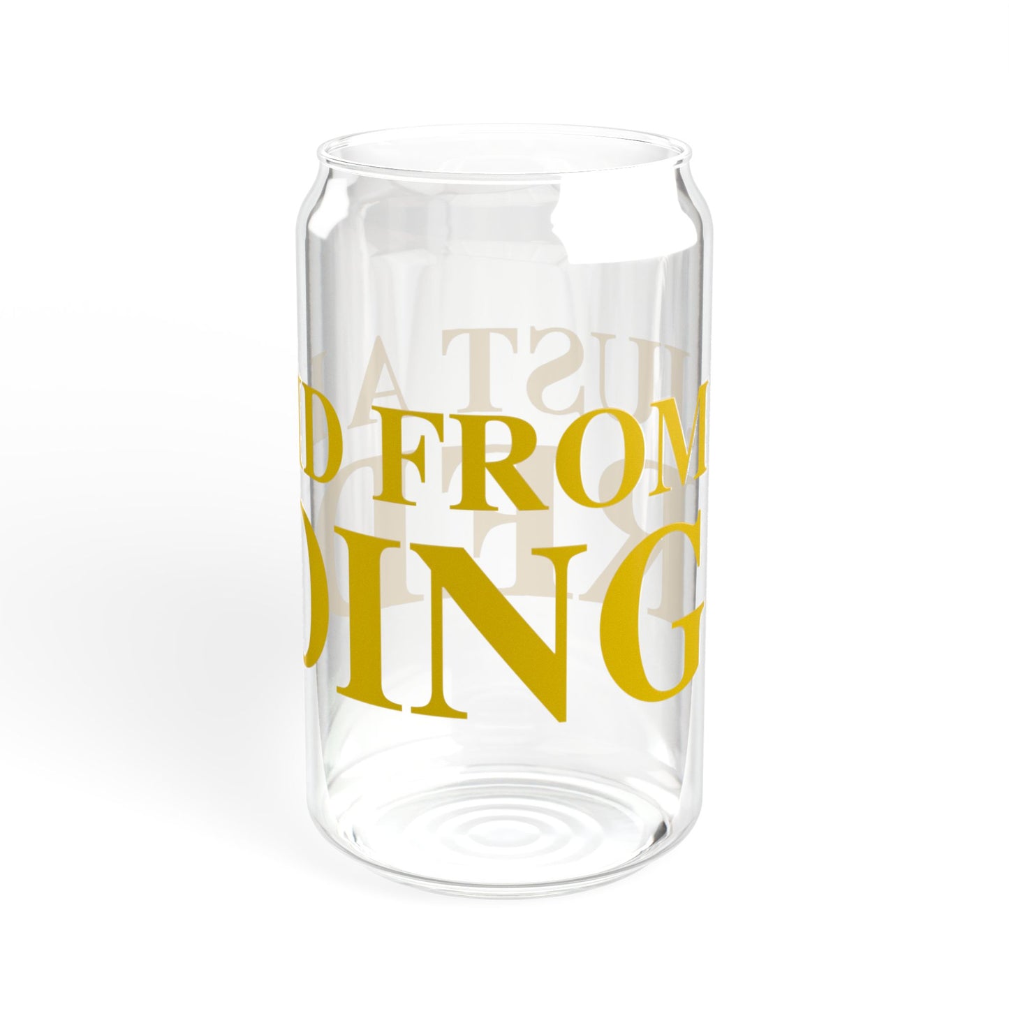 Just a kid from Redding Sipper Glass, 16oz