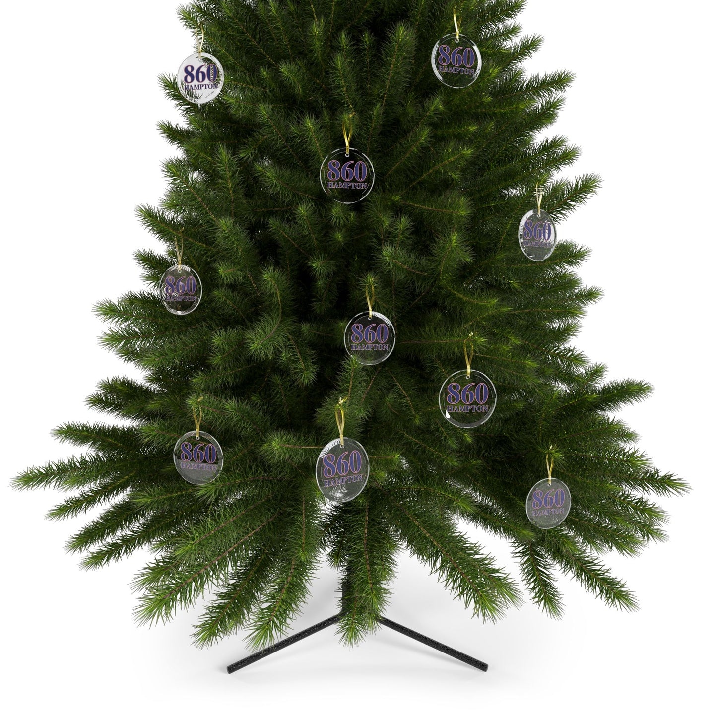 860 Hampton Red, White & Blue Glass Ornaments