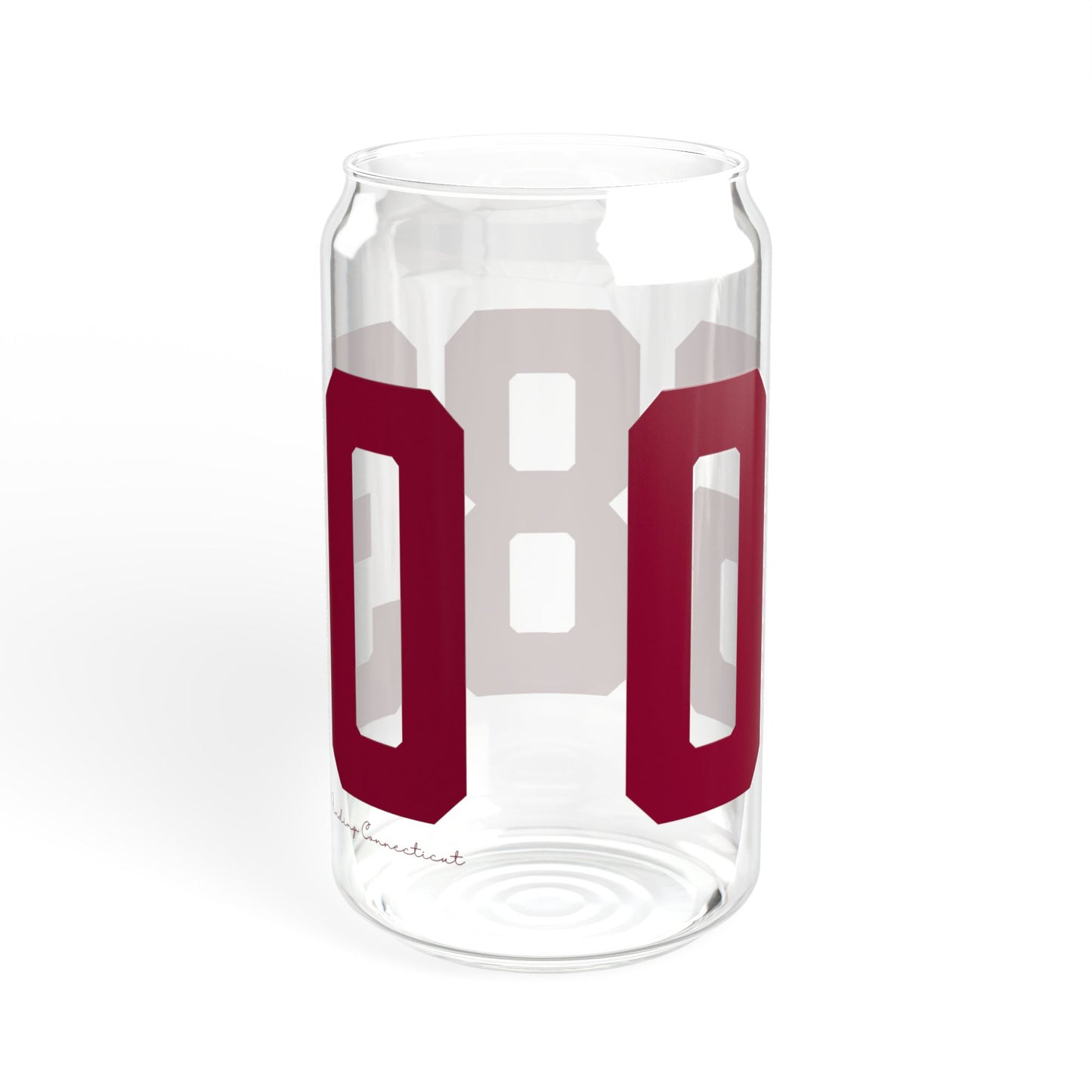 06830 - Greenwich Connecticut Zip Code  Sipper Glass, 16oz