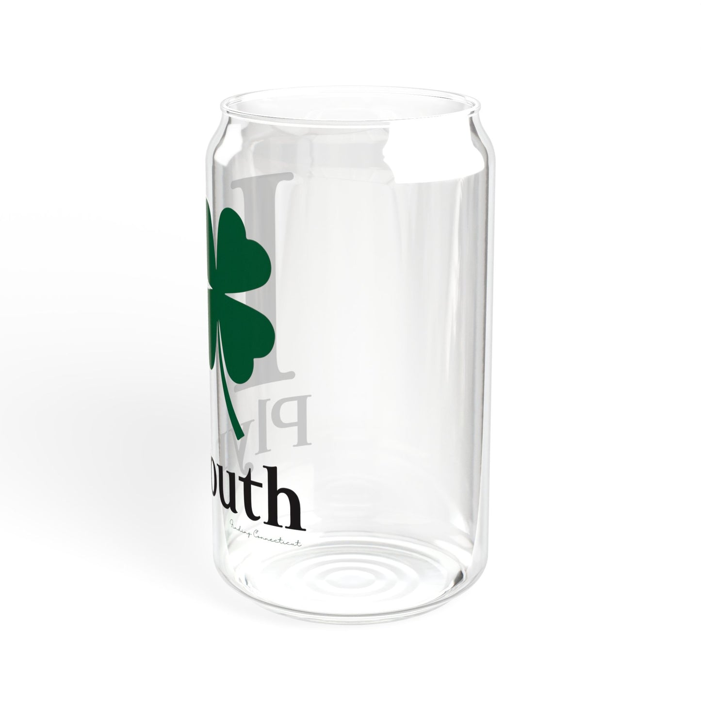 I Clover Plymouth Sipper Glass, 16oz