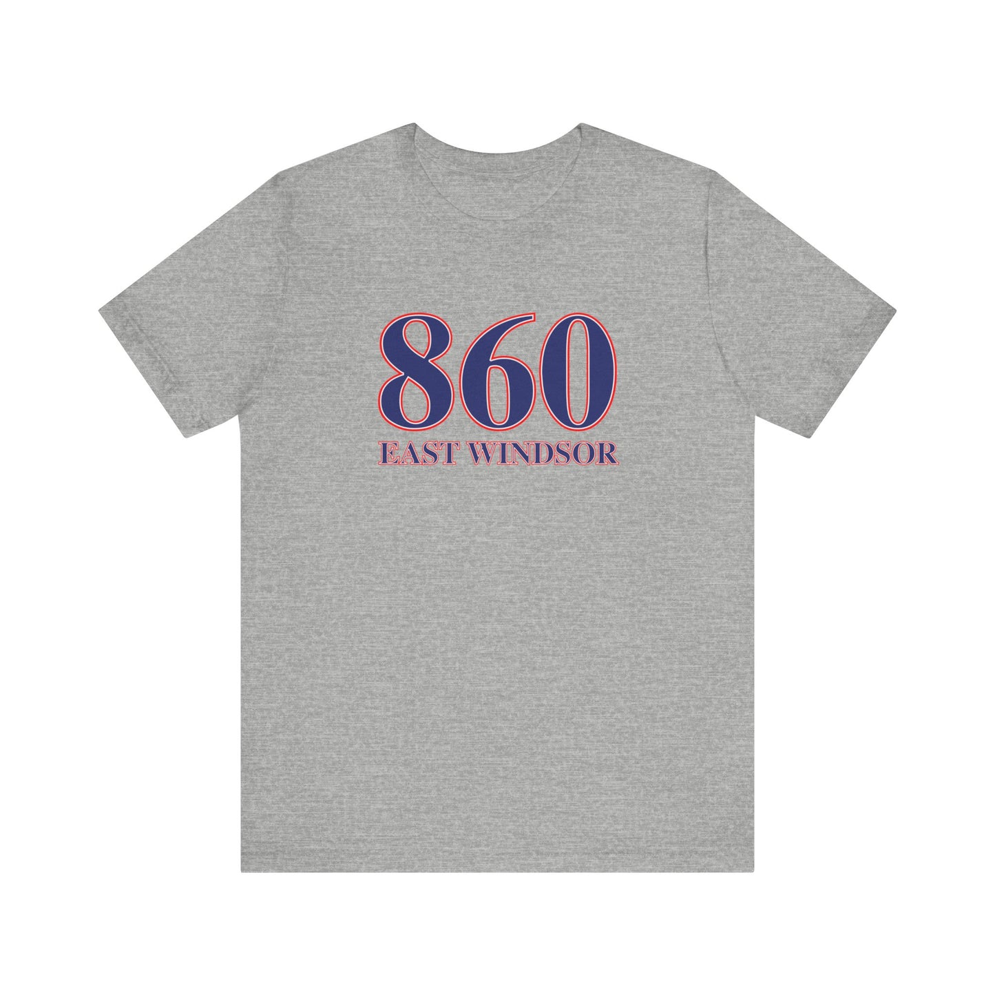860 East Windsor Red White & Blue Unisex Jersey Short Sleeve T-Shirt