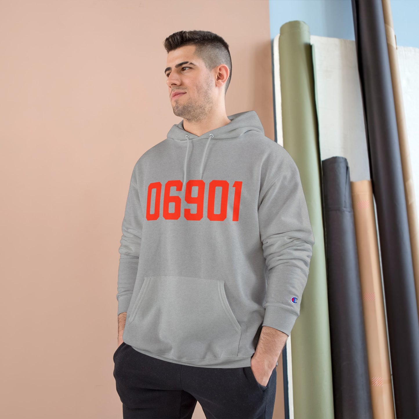 06901 Stamford Connecticut Zip Code Champion Hoodie Sweatshirt