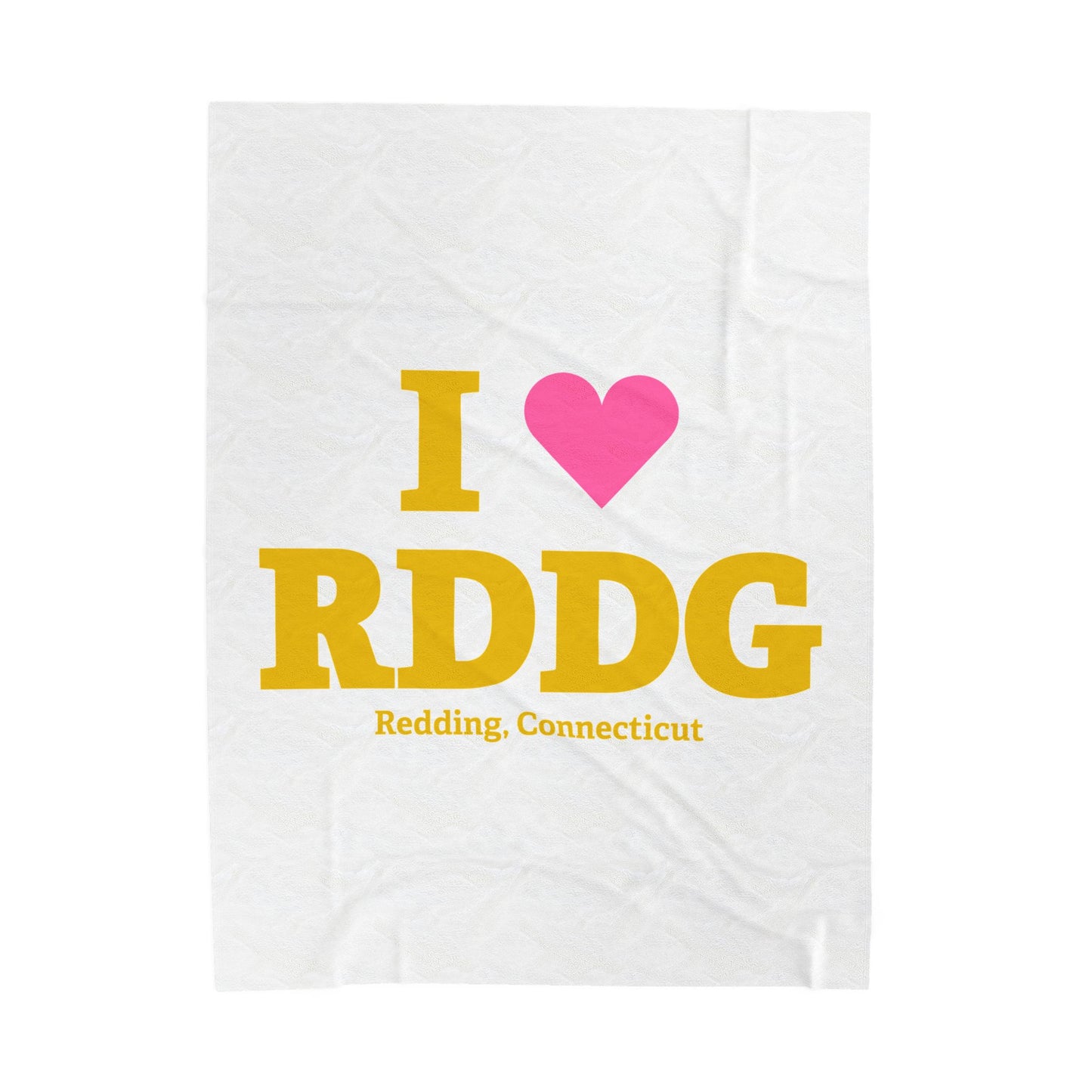 I Heart RDDG Velveteen Plush Blanket