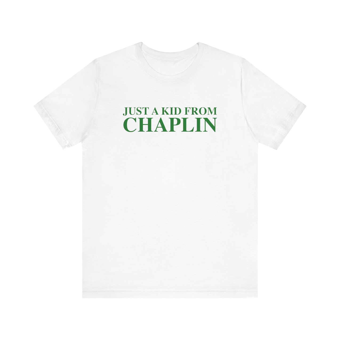 Just a kid from Chaplin Unisex Jersey Short Sleeve T-Shirt