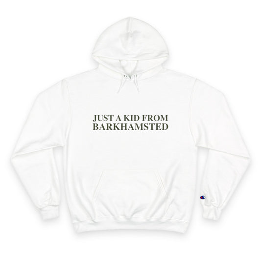 Just a kid from Barkhamsted Champion Hoodie