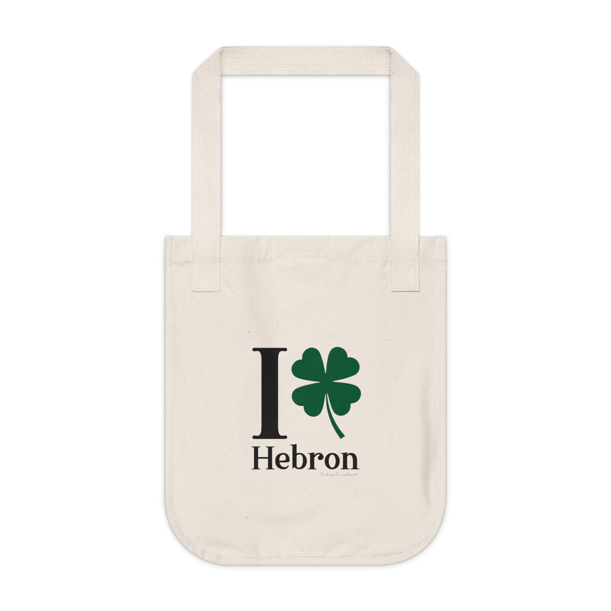 I Clover Hebron Organic Canvas Tote Bag