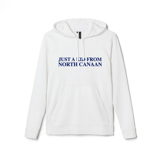 Just a kid from North Canaan adidas Unisex Fleece Hoodie